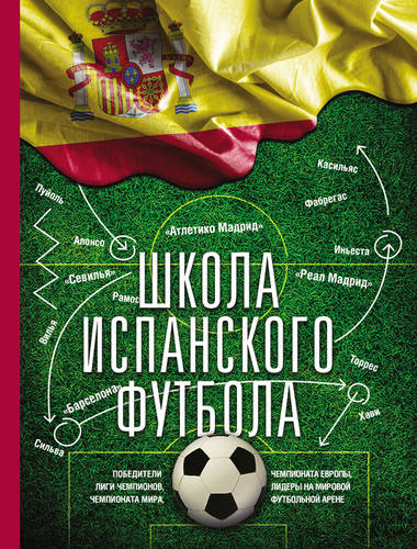 Обложка книги Школа испанского футбола
